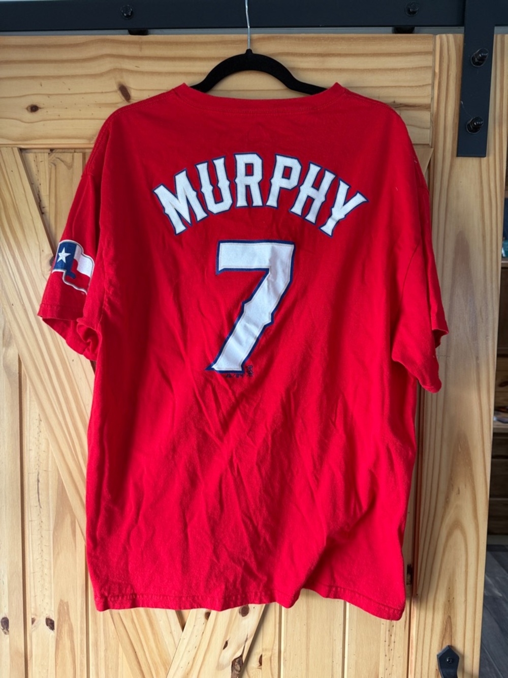 David Murphy 7' Short Sleeve Men's Shirt Texas rangers jersey tee